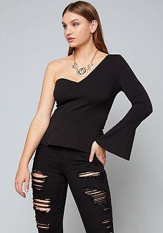 Bebe Patrice One Shoulder Top