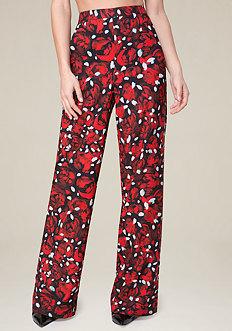 Bebe Wide Leg High Waist Pants