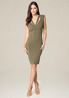 Bebe Priscilla Crepe Dress