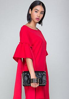 Bebe Leather Convertible Bag