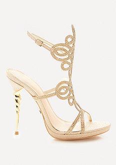 Bebe Delja Jeweled Sandals