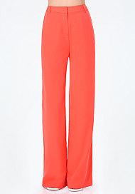 Bebe Twill Wide Leg Pants