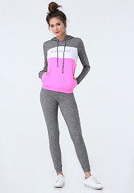 Bebe Colorblock Popover Hoodie
