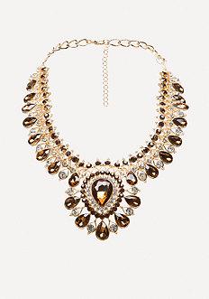 Bebe Crystal Drop Necklace