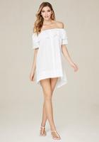 Bebe Ruffled Long Shirtdress