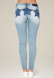 Bebe Star Wash Skinny Jeans