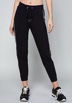 Bebe Logo Lace Trim Jogger Pants