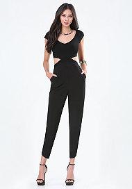 Bebe Petite Bandage Top Jumpsuit