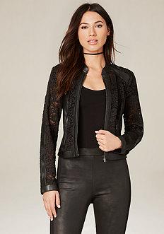 Bebe Mix Media Jacket