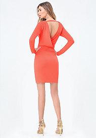Bebe Draped Back Jersey Dress