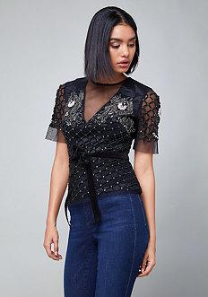 Bebe Embellished Top