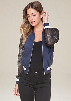 Bebe Scuba & Mesh Jacket