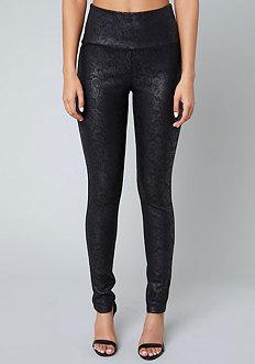 Bebe Back Zip High Rise Leggings