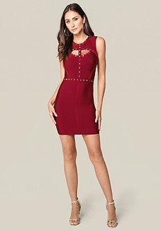 Bebe Leah Studded Dress
