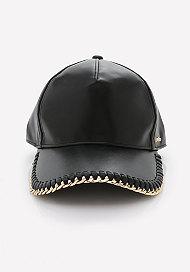 Bebe Logo Chain Trim Ball Cap