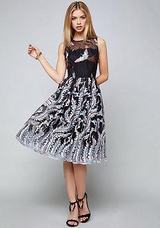 Bebe Madison Embroidered Dress