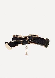 Bebe Zipper Bow Bracelet