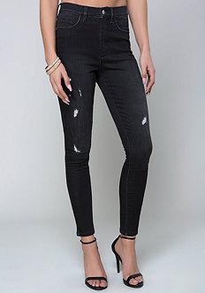 Bebe Charcoal Heartbreaker Jeans