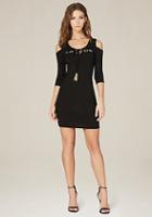 Bebe Logo Annie Shoulder Dress