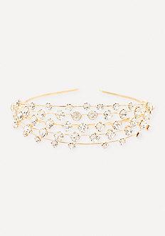 Bebe Crystal Rows Headband