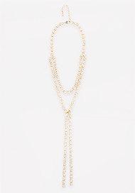 Bebe Crystal Layered Lariat
