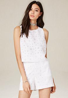 Bebe Stars Hi-lo Top
