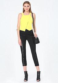 Bebe Asymmetric Overlap Top