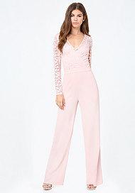 Bebe Lace Bodice Jumpsuit