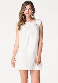 Bebe Moss Crepe Shift Dress