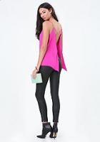 Bebe Open Back V-neck Top