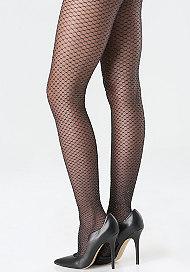 Bebe Metallic Fishnet Pantyhose