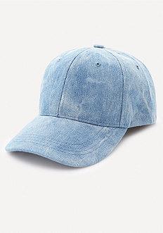 Bebe Acid Wash Denim Cap