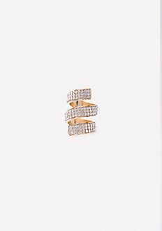 Bebe Crystal Wrap Around Ring