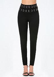 Bebe Threaded High Rise Leggings