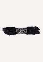 Bebe Feather & Crystal Belt