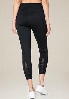 Bebe Back Crisscross Leggings
