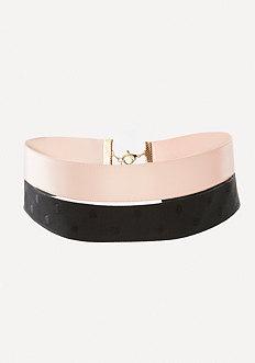 Bebe Silky Choker Set