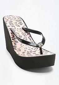 Bebe Obsession High Flip Flops