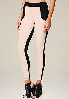 Bebe Colorblock Leggings