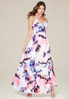 Bebe Oksana Floral Gown