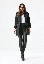Bebe Jestine Bonded Cocoon Coat