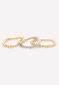 Bebe Disc Stretch Bracelet Set
