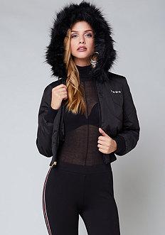 Bebe Curve Quilted Puffer Jacket