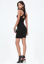 Bebe Logo Crossback Tank Dress