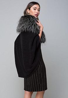 Bebe Luxe Faux Fur Ruana
