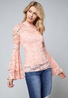 Bebe Zelda Bell Sleeve Top