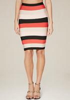 Bebe Cynthia Colorblock Skirt