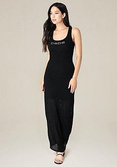 Bebe Logo Brooke Maxi Dress