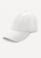 Bebe Faux Leather Baseball Cap