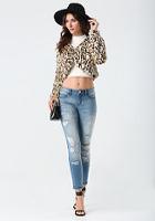 Bebe Faux Leopard Jacket